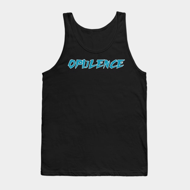 Opulence text Tank Top by BAYAU STORE